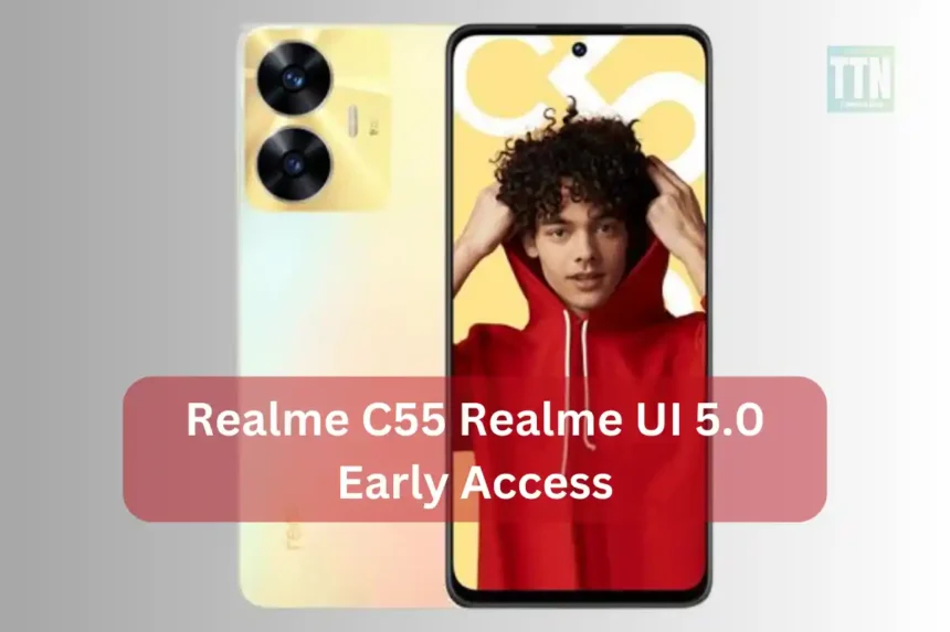 Android 14 x Realme UI 5.0 Early Access Update for Realme C55